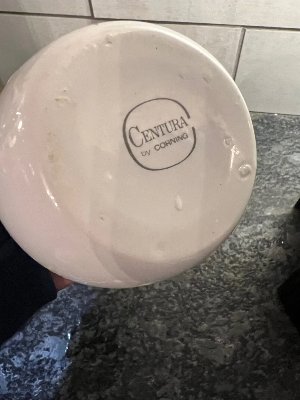 Corning Centura White Ceramic Milk/Creamer. Exc condition Goes with all patterns